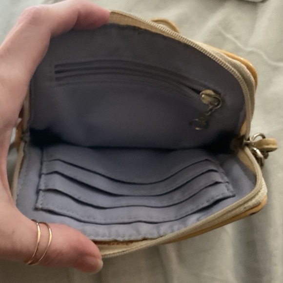 Coach Signature Accordion Zip Wristlet Wallet – Brown Canvas - Picture 12 of 13